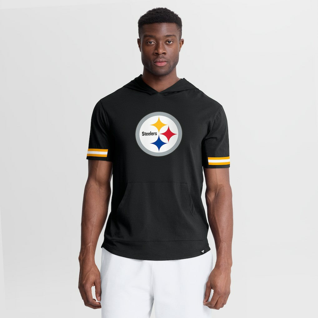 Optimal Play Short Sleeve Hooded T-Shirt - Pittsburgh Steelers