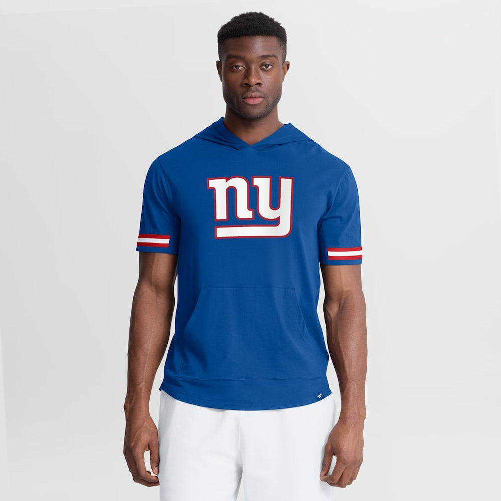 Optimal Play Short Sleeve Hooded T-Shirt - New York Giants