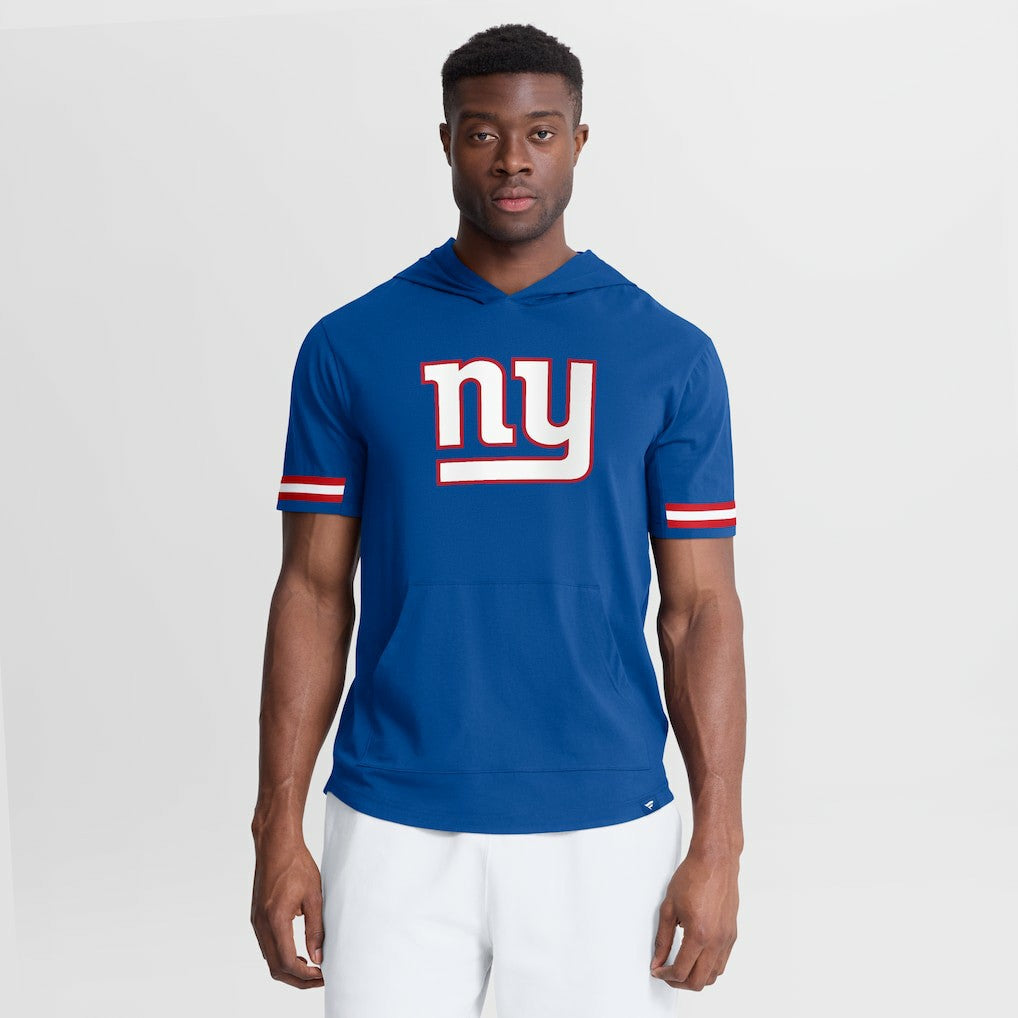 Optimal Play Short Sleeve Hooded T-Shirt - New York Giants