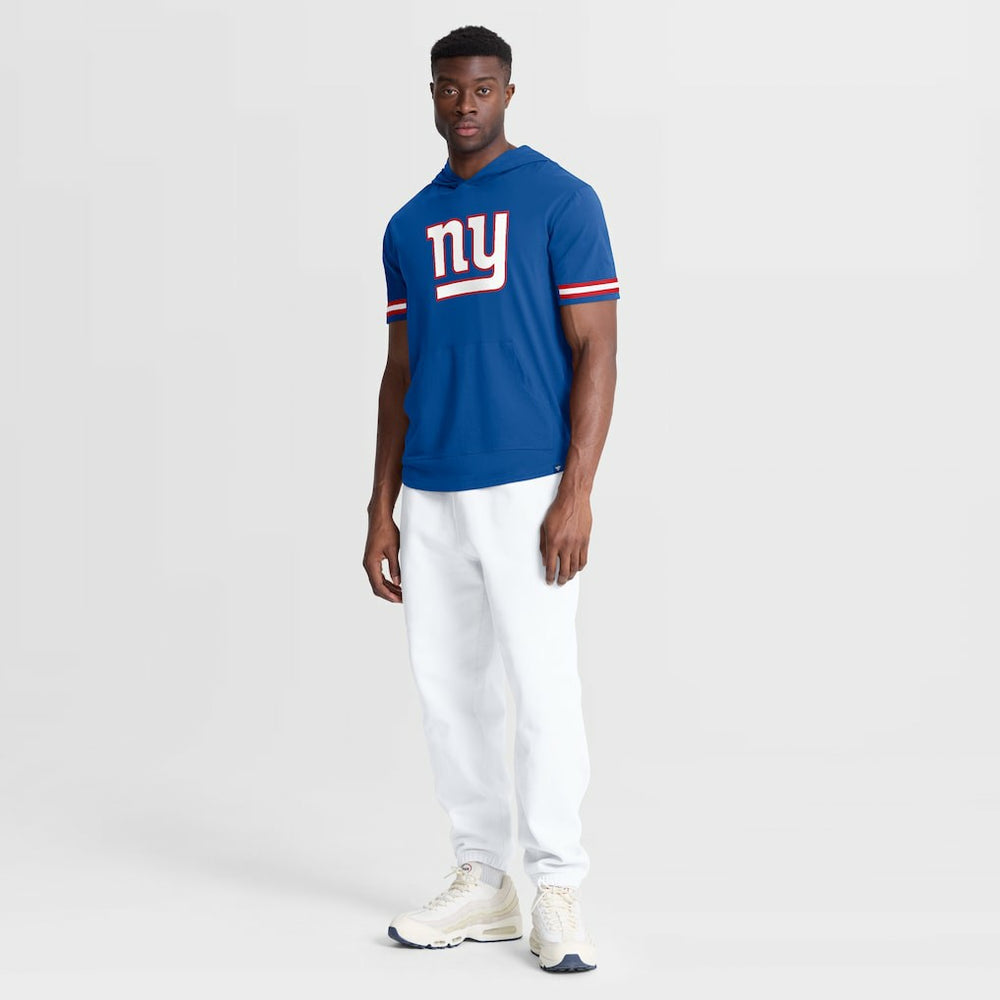 Optimal Play Short Sleeve Hooded T-Shirt - New York Giants