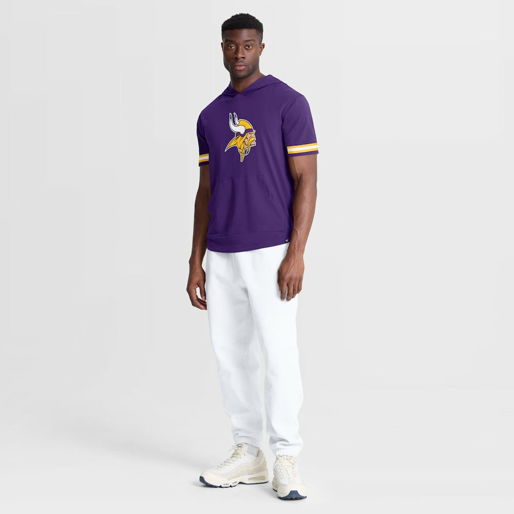 Optimal Play Short Sleeve Hooded T-Shirt - Minnesota Vikings