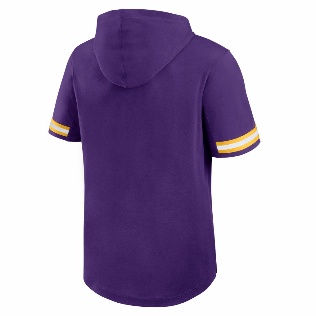 Optimal Play Short Sleeve Hooded T-Shirt - Minnesota Vikings