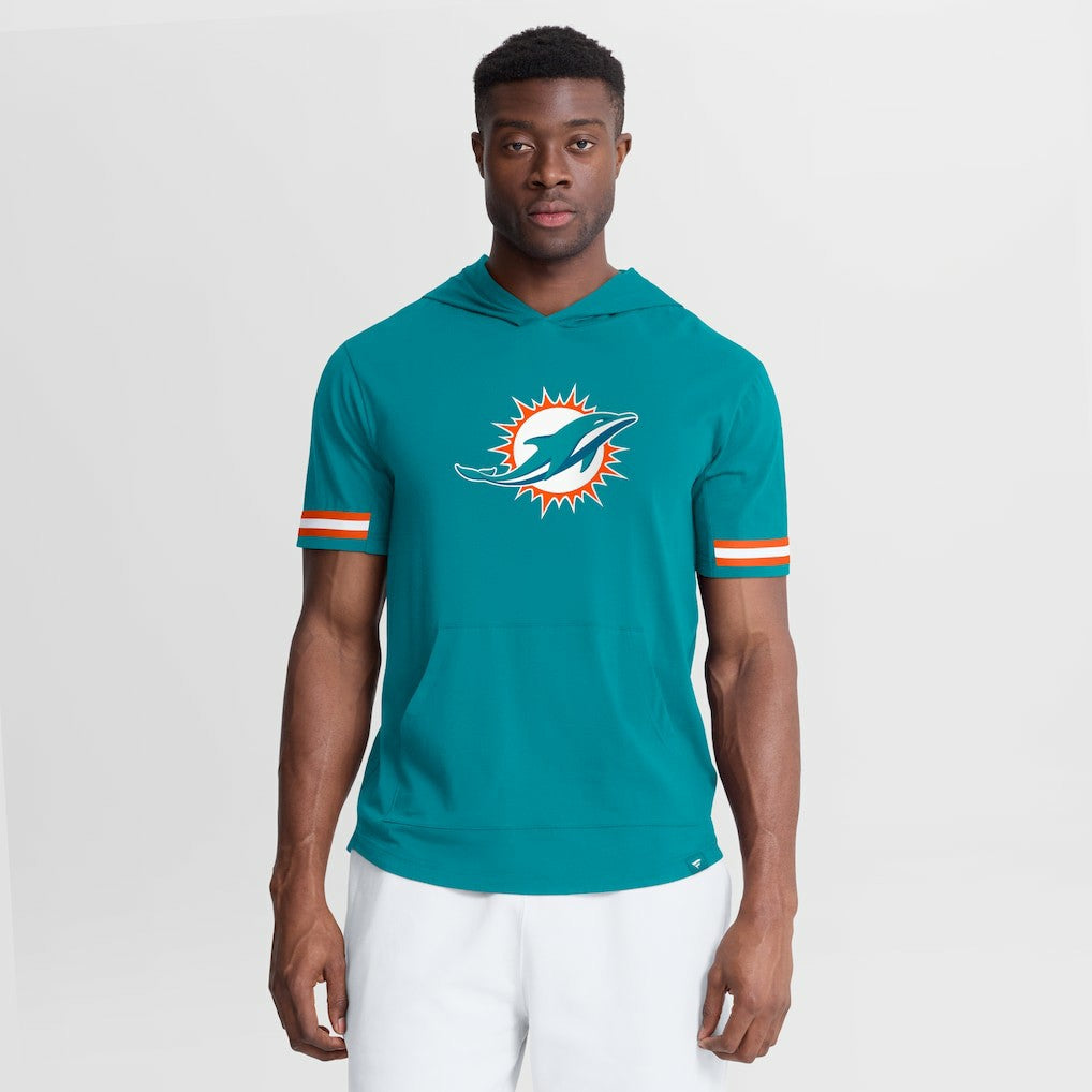 Optimal Play Short Sleeve Hooded T-Shirt - Miami Dolphins