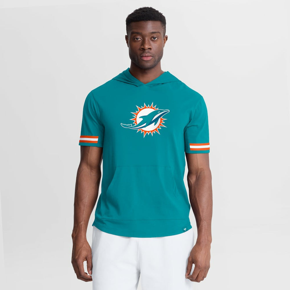 Optimal Play Short Sleeve Hooded T-Shirt - Miami Dolphins