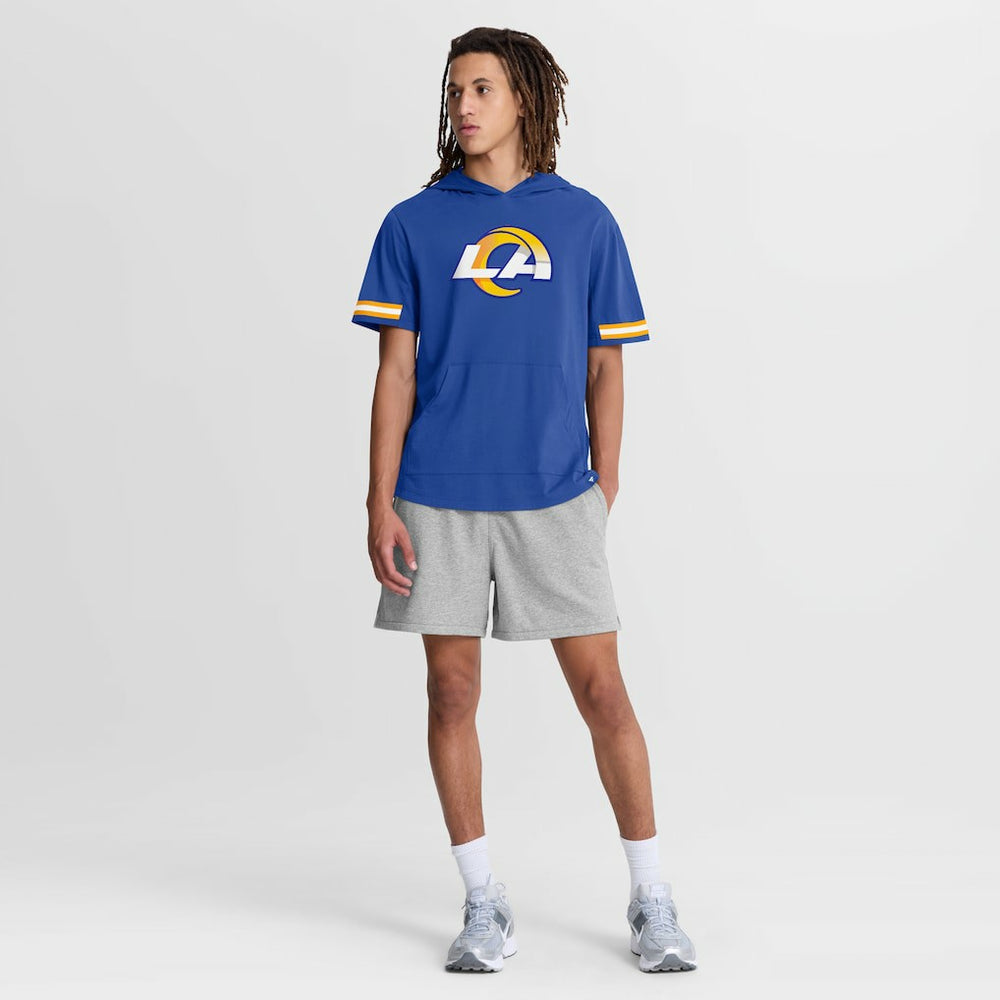Optimal Play Short Sleeve Hooded T-Shirt - Los Angeles Rams