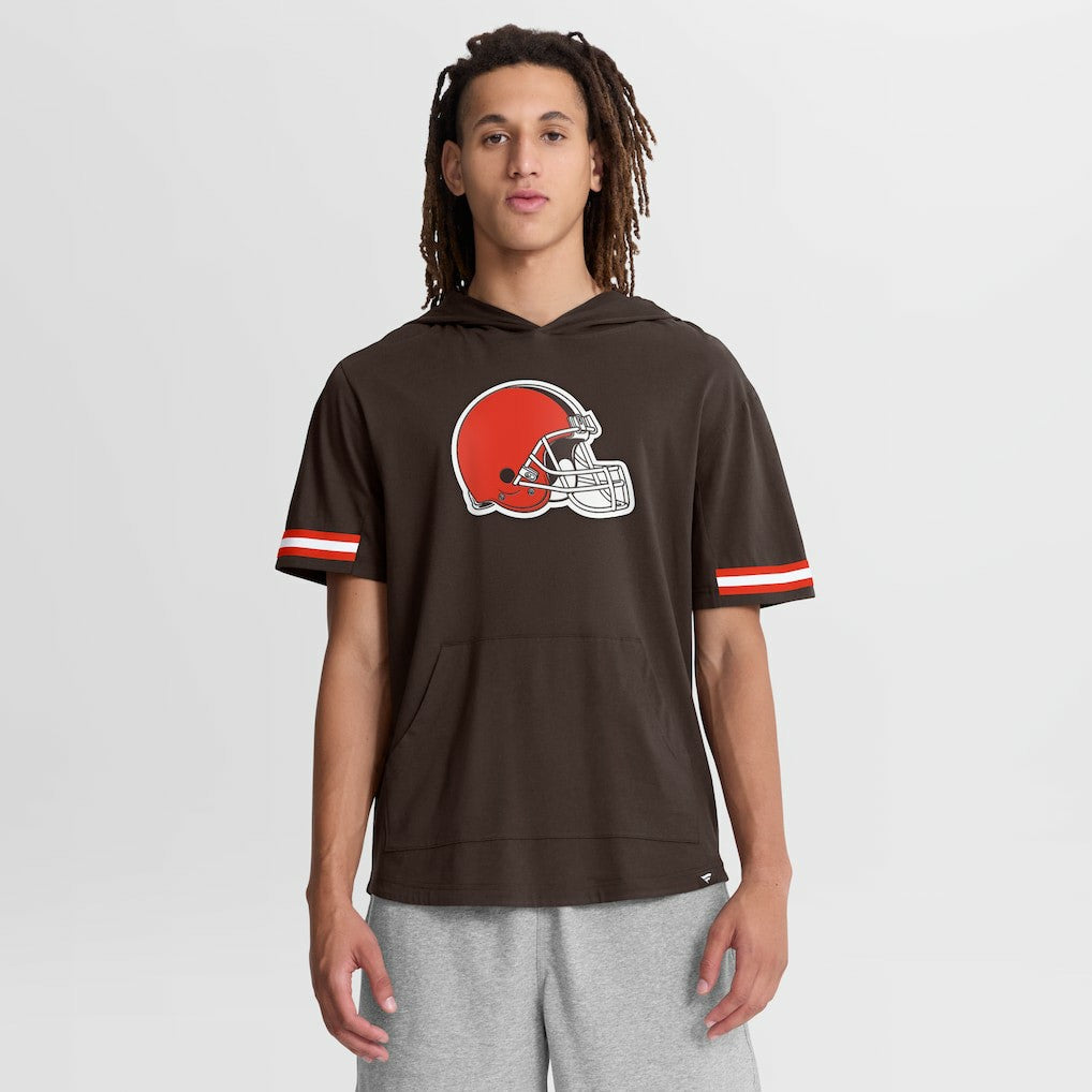 Optimal Play Short Sleeve Hooded T-Shirt - Cleveland Browns