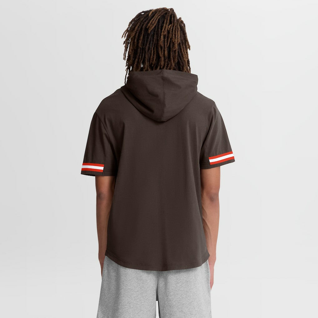 Optimal Play Short Sleeve Hooded T-Shirt - Cleveland Browns