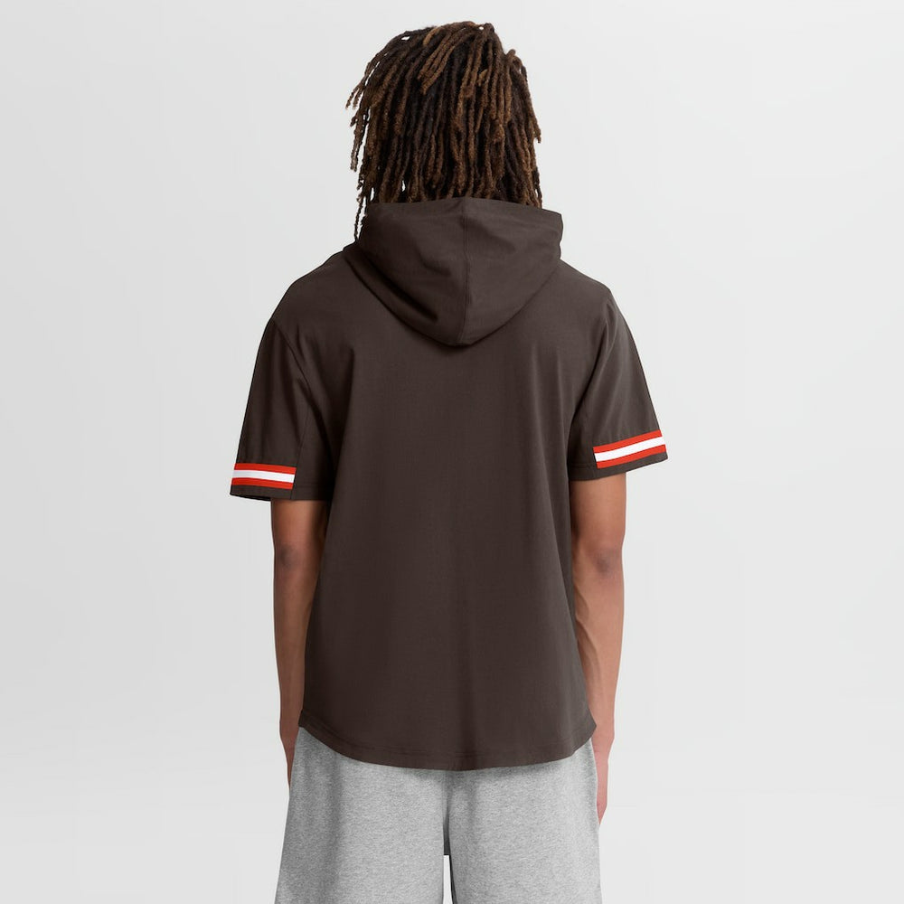 Optimal Play Short Sleeve Hooded T-Shirt - Cleveland Browns