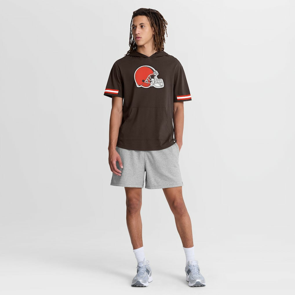 Optimal Play Short Sleeve Hooded T-Shirt - Cleveland Browns