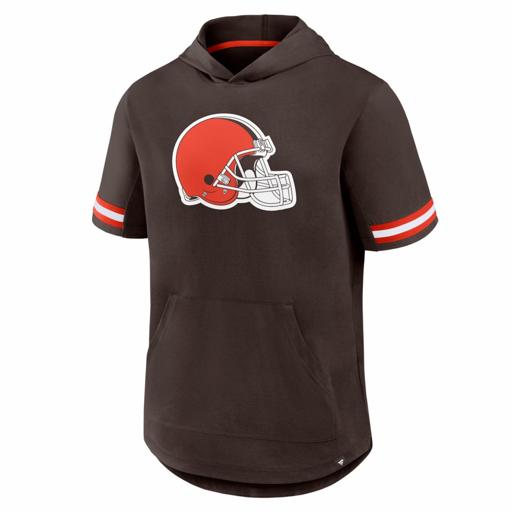 Optimal Play Short Sleeve Hooded T-Shirt - Cleveland Browns