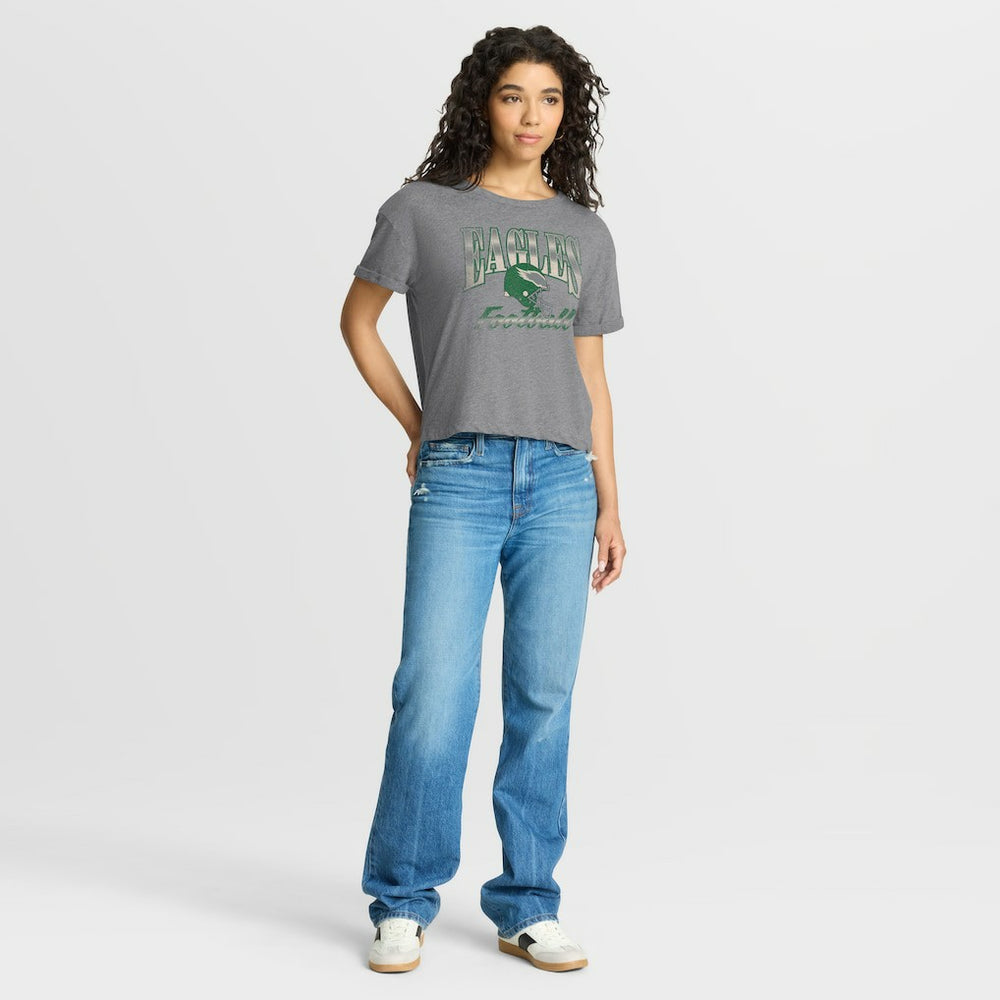 Women's Overplayed Tribute Tri-Blend Boxy T-Shirt - Philadelphia Eagles