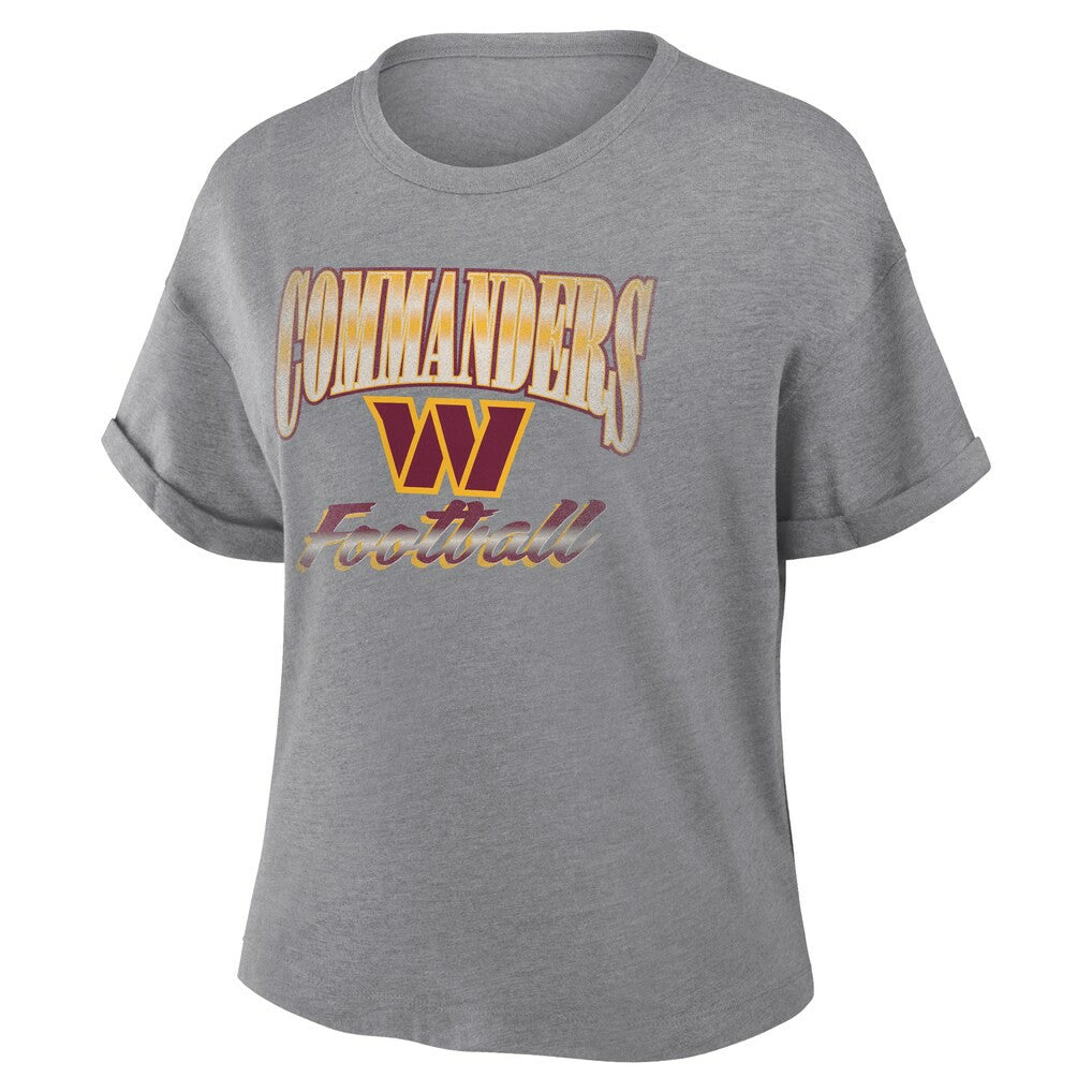 Women's Overplayed Tribute Tri-Blend Boxy T-Shirt - Washington Commanders