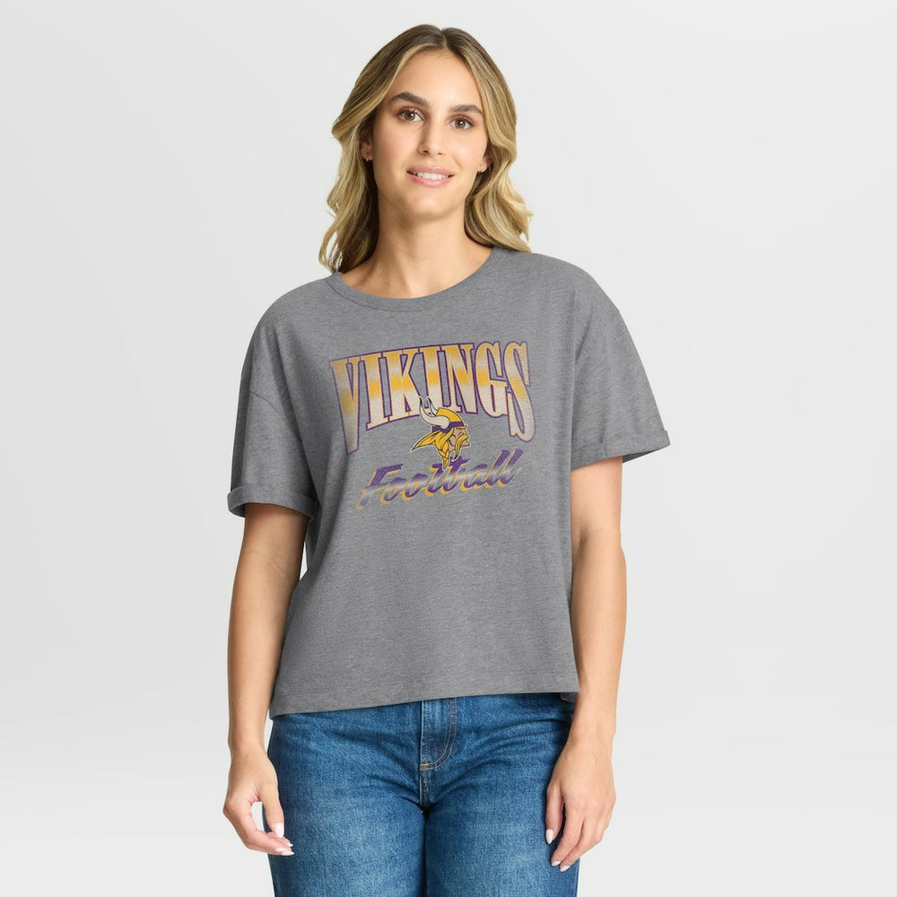 Women's Overplayed Tribute Tri-Blend Boxy T-Shirt - Minnesota Vikings