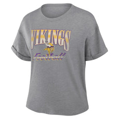 Women's Overplayed Tribute Tri-Blend Boxy T-Shirt - Minnesota Vikings