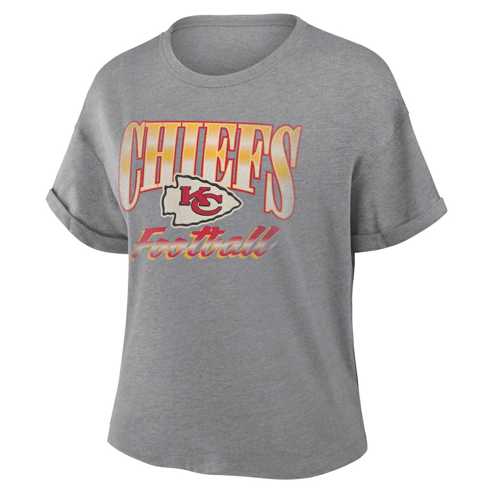 Women's Overplayed Tribute Tri-Blend Boxy T-Shirt - Kansas City Chiefs