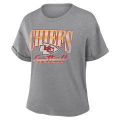 Women's Overplayed Tribute Tri-Blend Boxy T-Shirt - Kansas City Chiefs