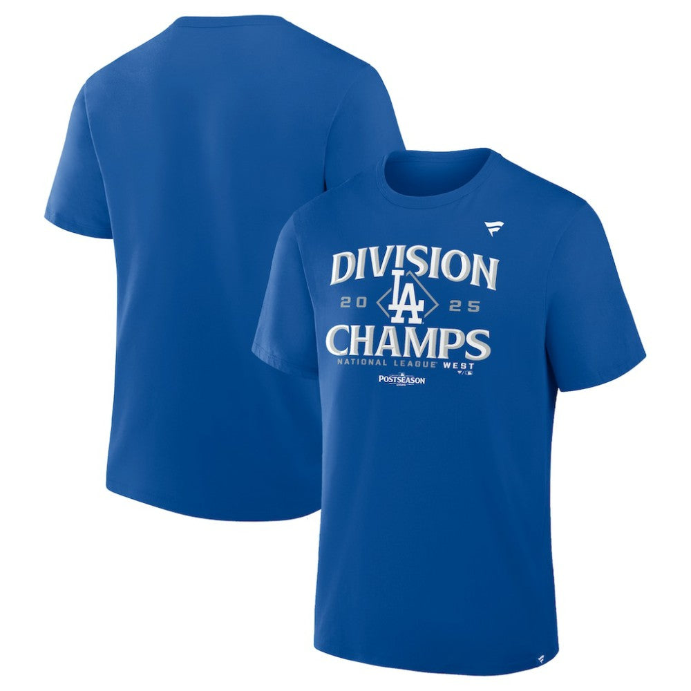 MLB Los Angeles Dodgers Fanatics 2025 NL West Division Champions Locker Room T-Shirt