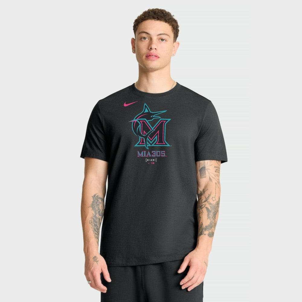 MLB Miami Marlins Nike City Connect Large Logo T-Shirt