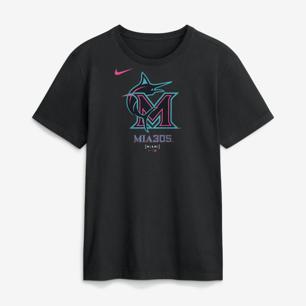 MLB Miami Marlins Nike City Connect Large Logo T-Shirt