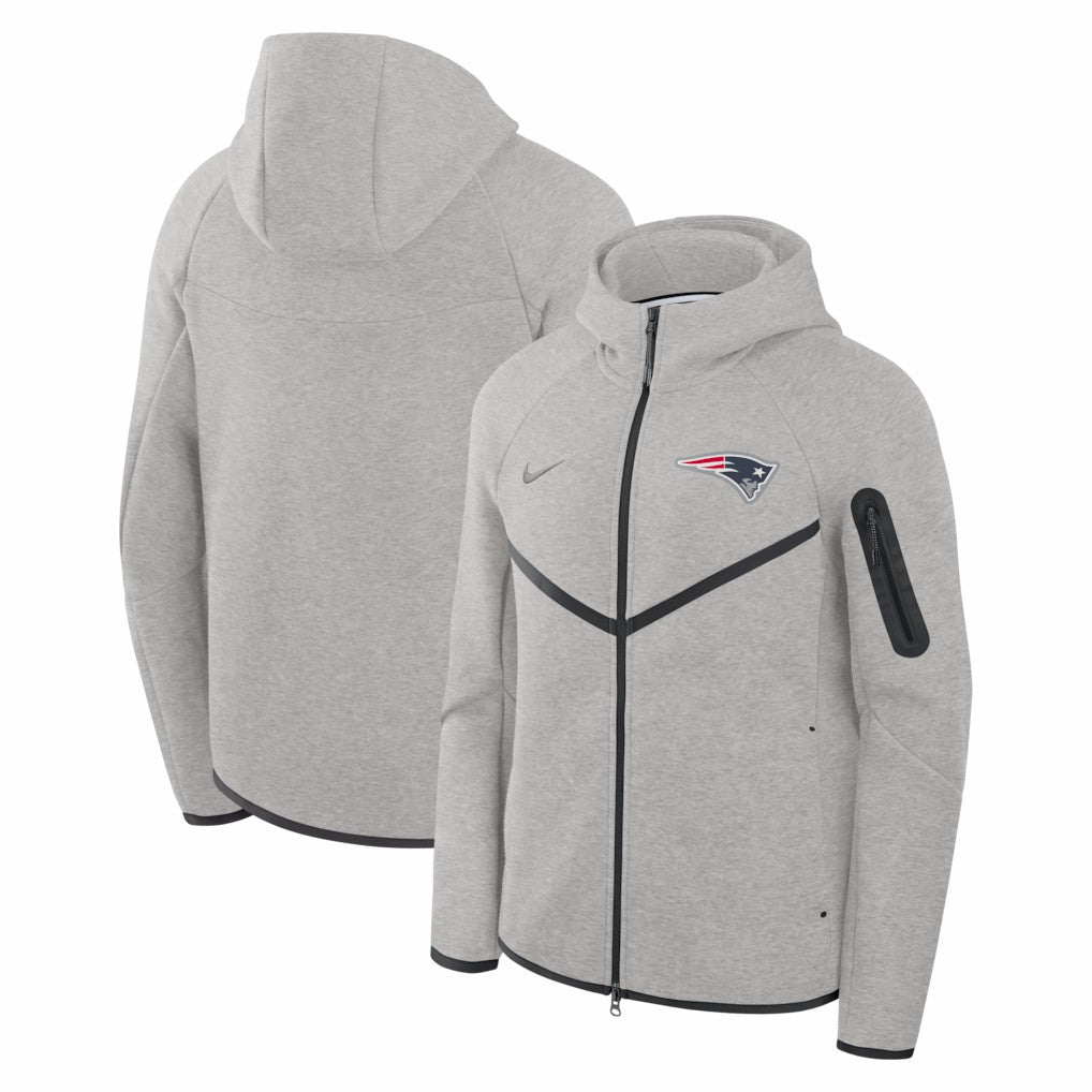 Tech Fleece Raglan Full-Zip Windrunner Hoodie - New England Patriots