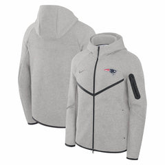 Tech Fleece Raglan Full-Zip Windrunner Hoodie - New England Patriots