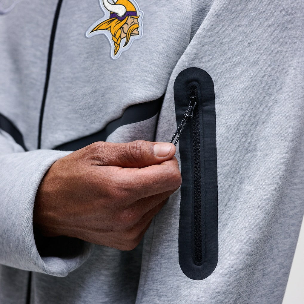 Tech Fleece Raglan Full-Zip Windrunner Hoodie - Minnesota Vikings