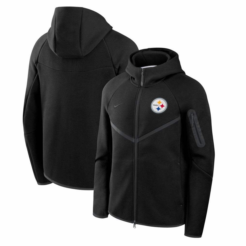 Tech Fleece Raglan Full-Zip Windrunner Hoodie - Pittsburgh Steelers