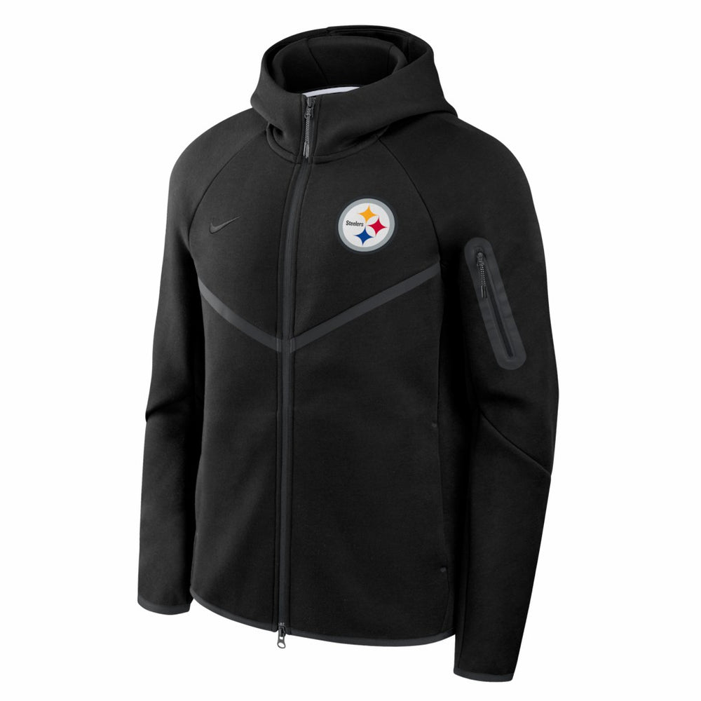 Tech Fleece Raglan Full-Zip Windrunner Hoodie - Pittsburgh Steelers