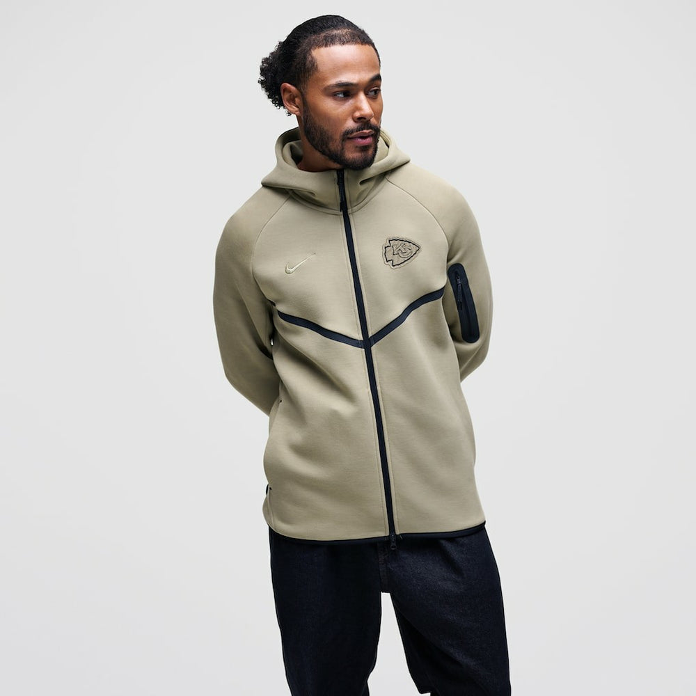 Tech Fleece Raglan Full-Zip Windrunner Hoodie - Kansas City Chiefs