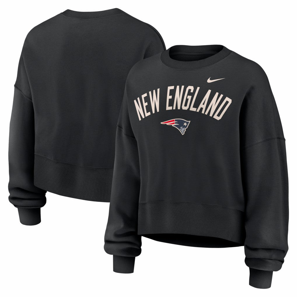 Women's Oversized High Hip Legacy Arch Phoenix Fleece Sweatshirt - New England Patriots