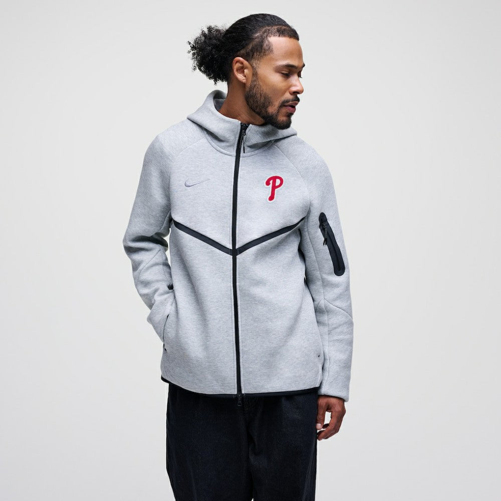 MLB Philadelphia Phillies Nike Tech Fleece Raglan Full-Zip Windrunner Hoodie