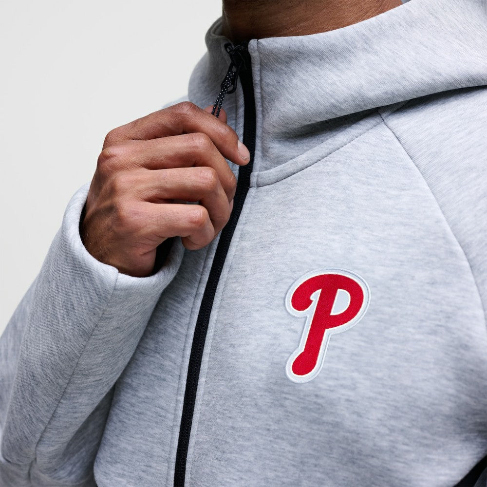 MLB Philadelphia Phillies Nike Tech Fleece Raglan Full-Zip Windrunner Hoodie