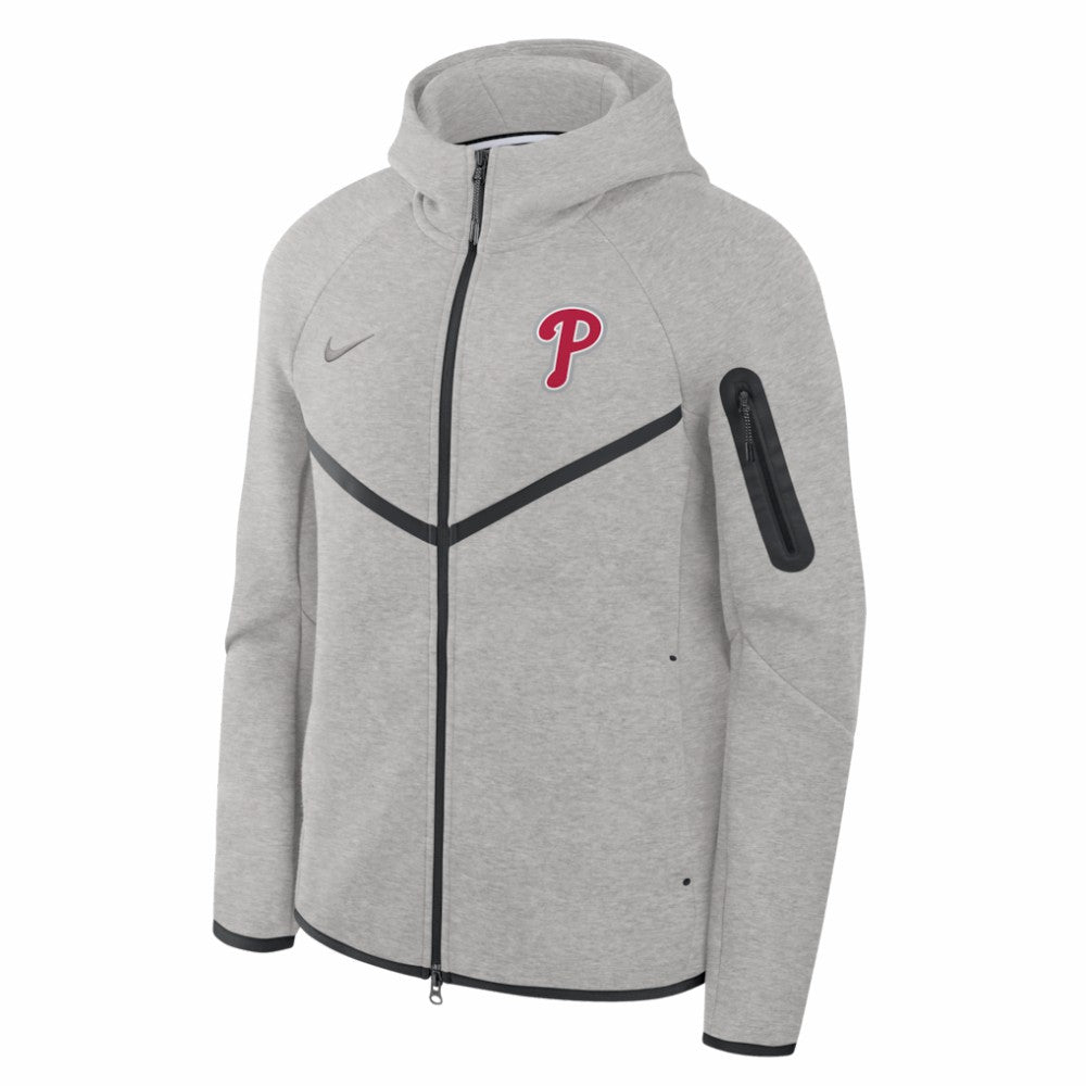 MLB Philadelphia Phillies Nike Tech Fleece Raglan Full-Zip Windrunner Hoodie