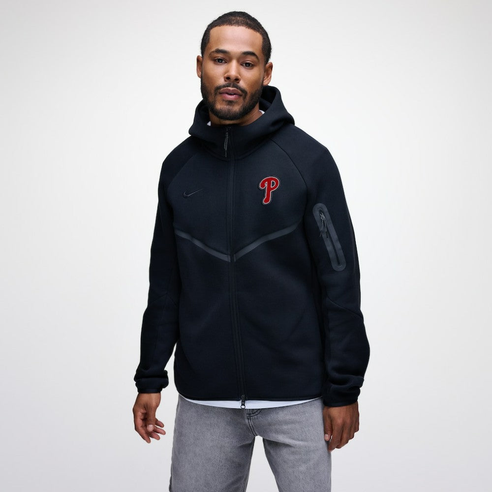 MLB Philadelphia Phillies Nike Tech Fleece Raglan Full-Zip Windrunner Hoodie