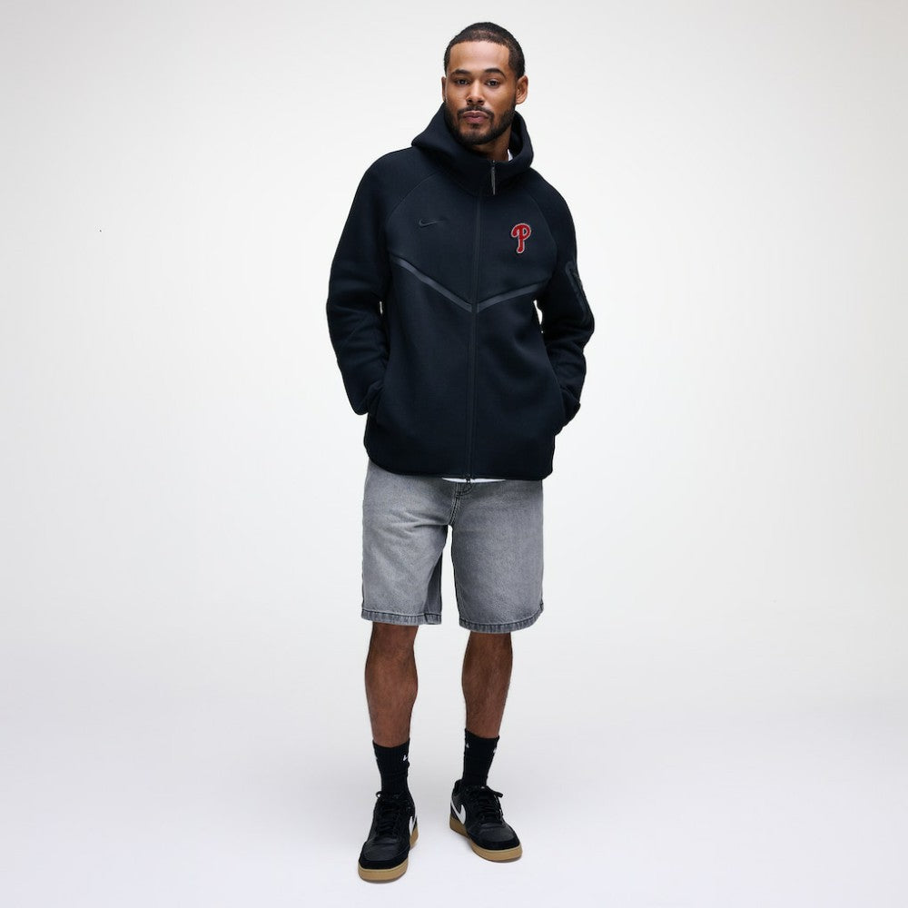 MLB Philadelphia Phillies Nike Tech Fleece Raglan Full-Zip Windrunner Hoodie