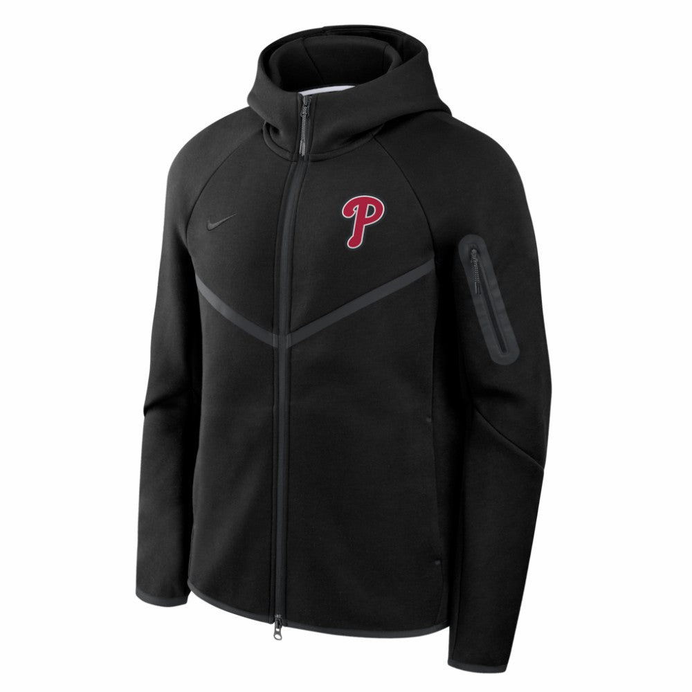 MLB Philadelphia Phillies Nike Tech Fleece Raglan Full-Zip Windrunner Hoodie