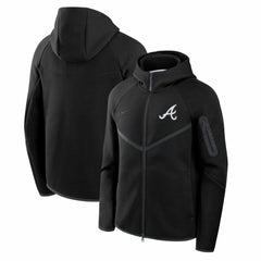 MLB Atlanta Braves Nike Tech Fleece Raglan Full-Zip Windrunner Hoodie