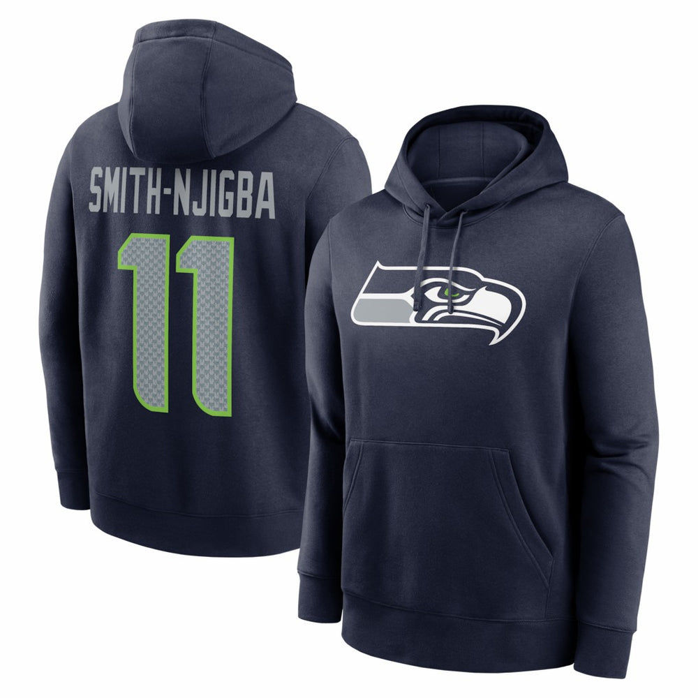 Jaxon Smith-Njigba  Name & Number Fleece Hoodie - Seattle Seahawks