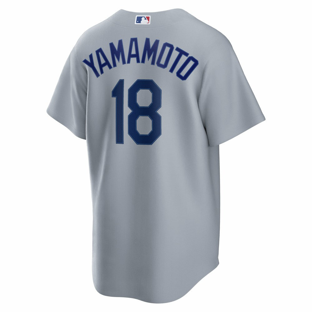 MLB Yoshinobu Yamamoto Los Angeles Dodgers Nike Road Replica Jersey