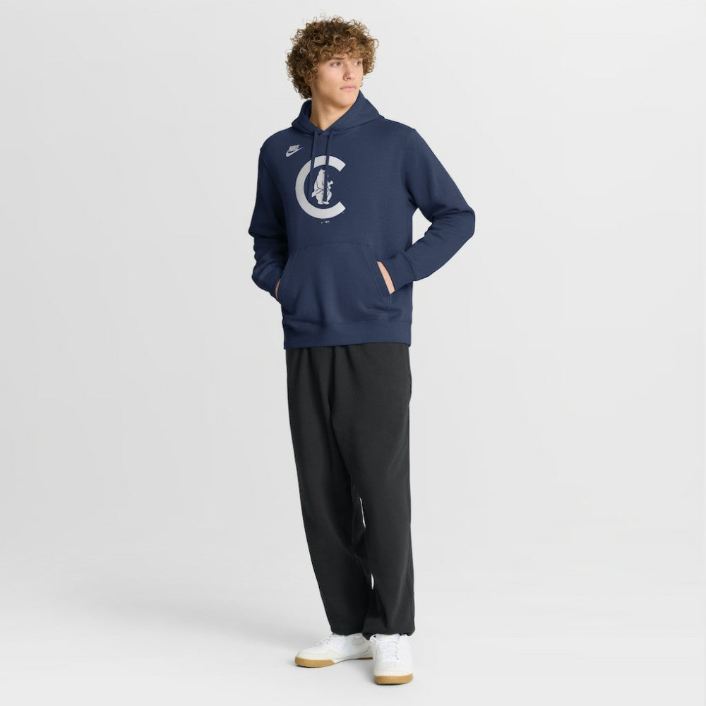 MLB Chicago Cubs Nike Cooperstown Collection Logo Club Hoodie