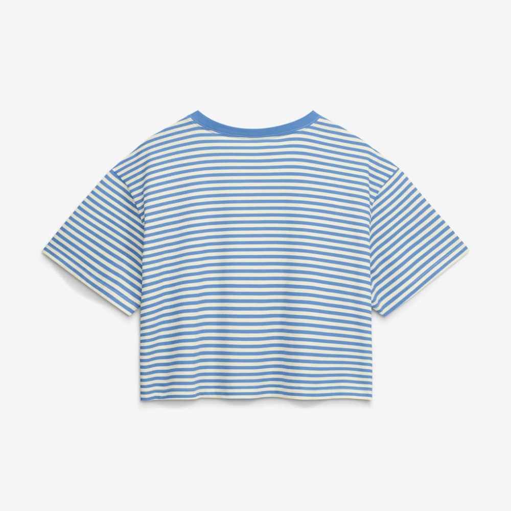 MLB Philadelphia Phillies Nike Women's Cooperstown Collection Striped Cropped T-Shirt
