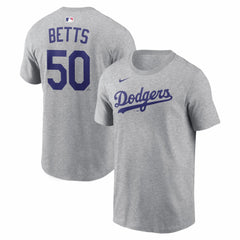 MLB Mookie Betts Los Angeles Dodgers Nike Name & Number T-Shirt