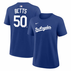 MLB Mookie Betts Los Angeles Dodgers Nike Women's Alternate Name & Number T-Shirt