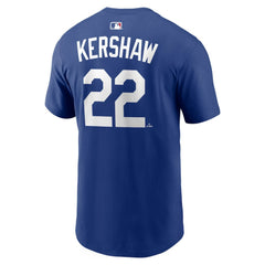 MLB Clayton Kershaw Los Angeles Dodgers Nike Alternate Name & Number T-Shirt