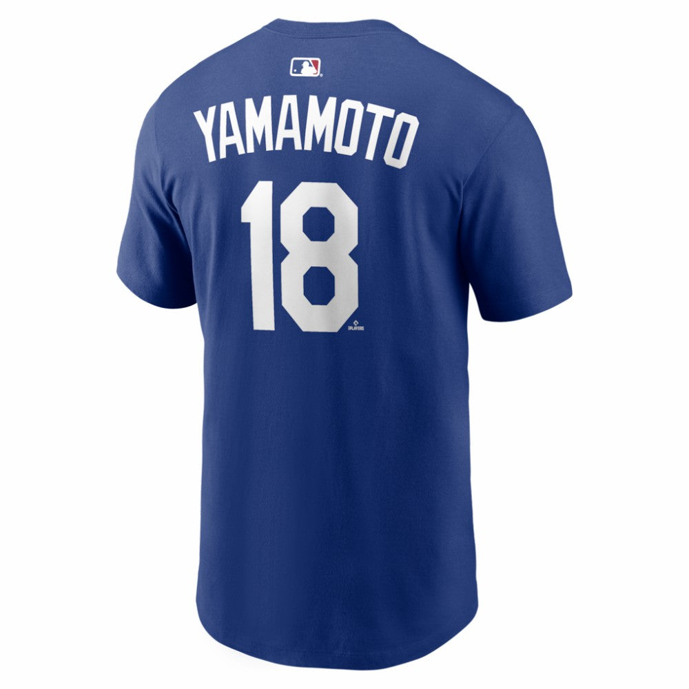 MLB Yoshinobu Yamamoto Los Angeles Dodgers Nike Alternate Name & Number T-Shirt