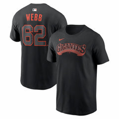 MLB Logan Webb San Francisco Giants Nike Alternate Name & Number T-Shirt
