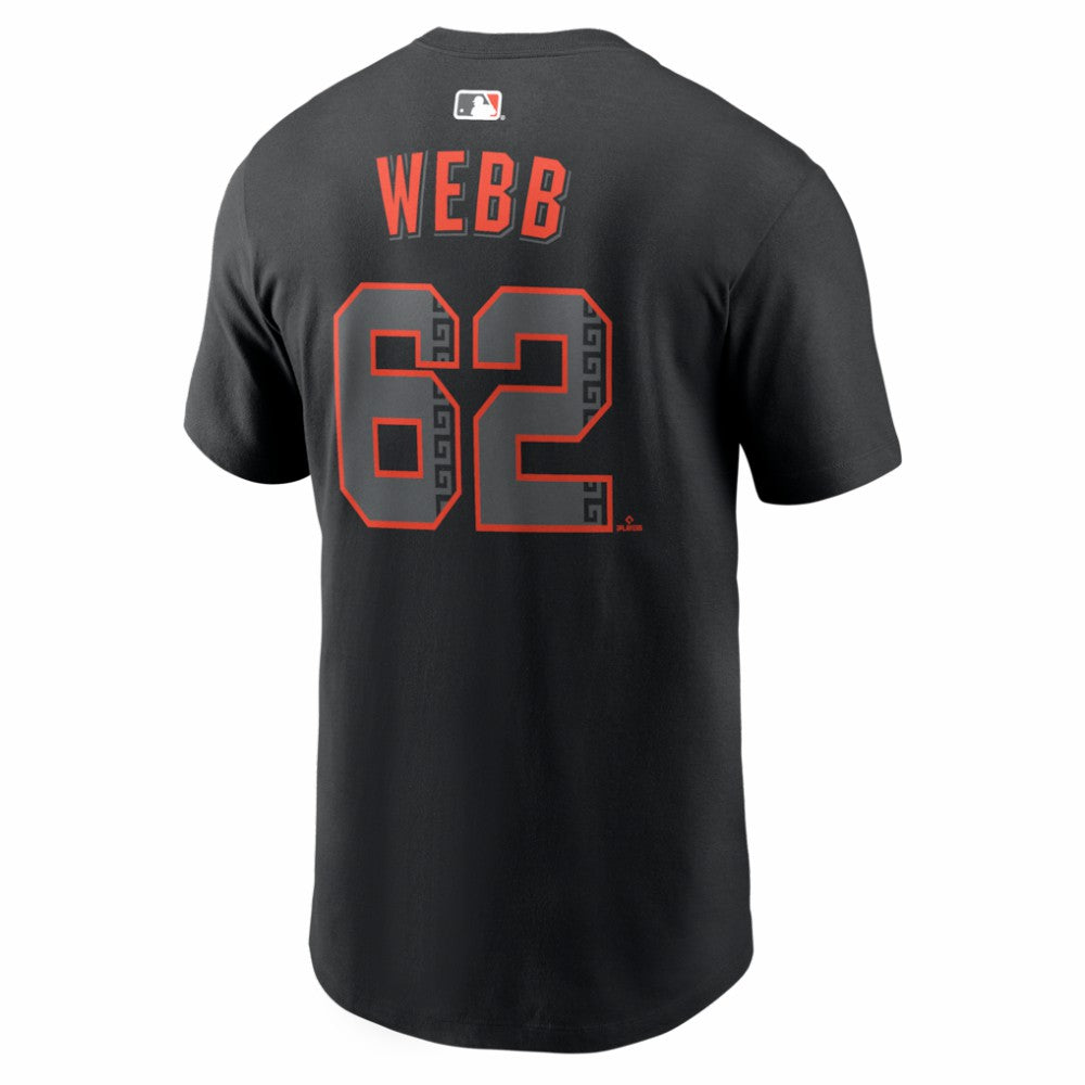 MLB Logan Webb San Francisco Giants Nike Alternate Name & Number T-Shirt