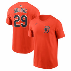 MLB Tarik Skubal Detroit Tigers Nike Name & Number T-Shirt
