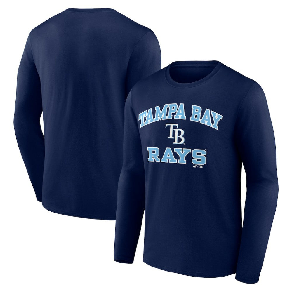 MLB Tampa Bay Rays Logo Athletic Heart & Soul Long Sleeve T-Shirt
