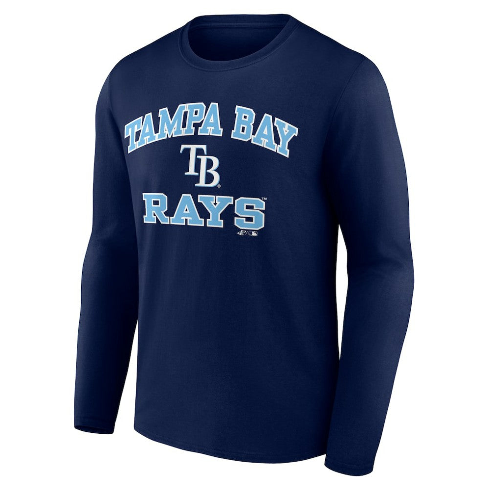 MLB Tampa Bay Rays Logo Athletic Heart & Soul Long Sleeve T-Shirt